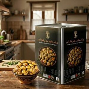 Aseela - Turkish grilled olives stuffed red pepper